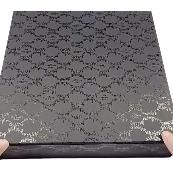 Eco friendly foldable gift box with UV printed logo and magnetic closure